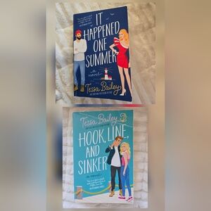 It Happened One Summer And Hook Line & Sinker Tessa Bailey Lot Of 2 Books